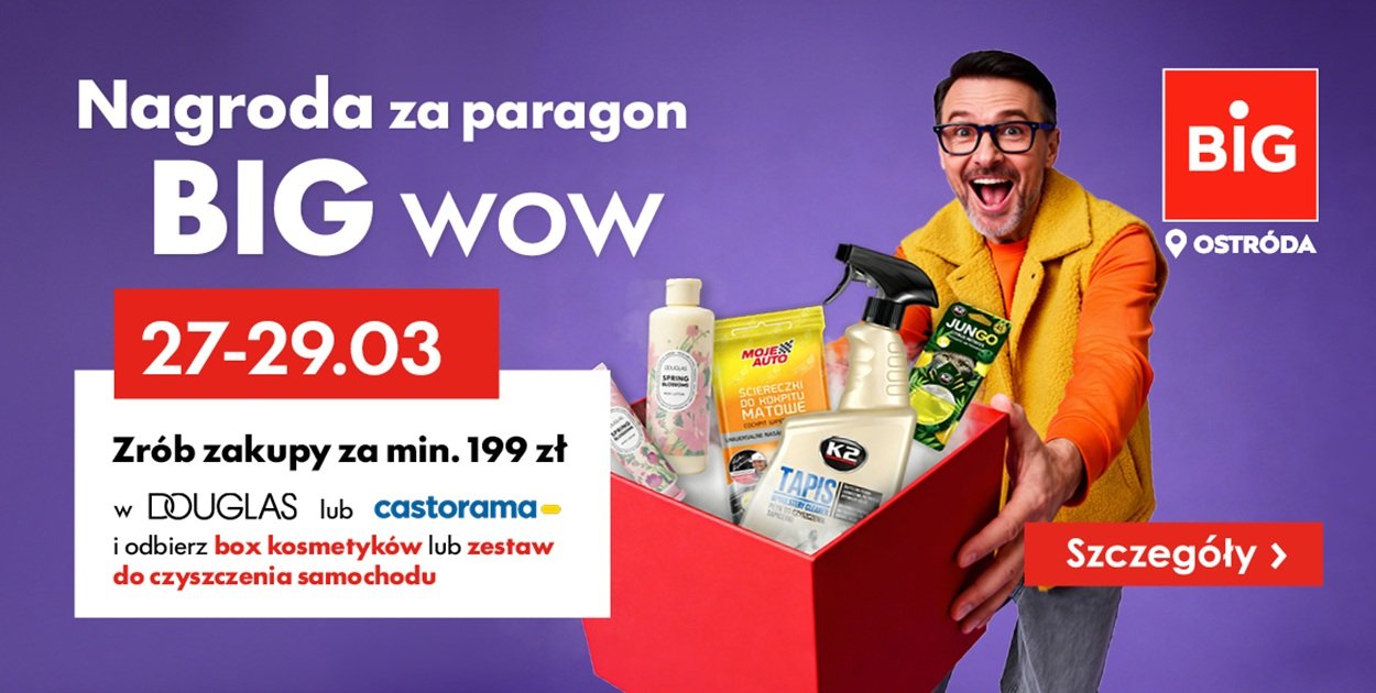 Wiosenne zakupy z bonusem w BIG Ostróda