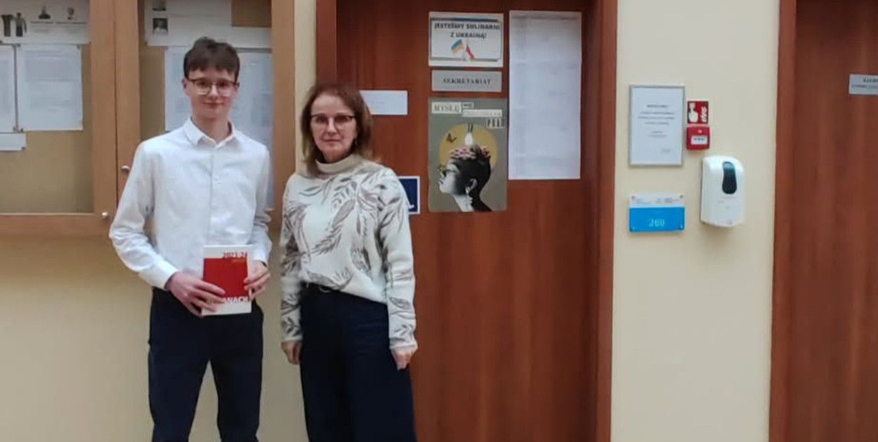 Spektakularny sukces ucznia Bażyniaka Franciszek Freigin finalistą
