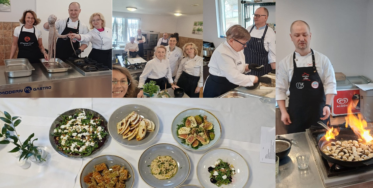 Nauczyciele z ostródzkiego ekonomika uczyli się jak przyrządzić ośmiornicę