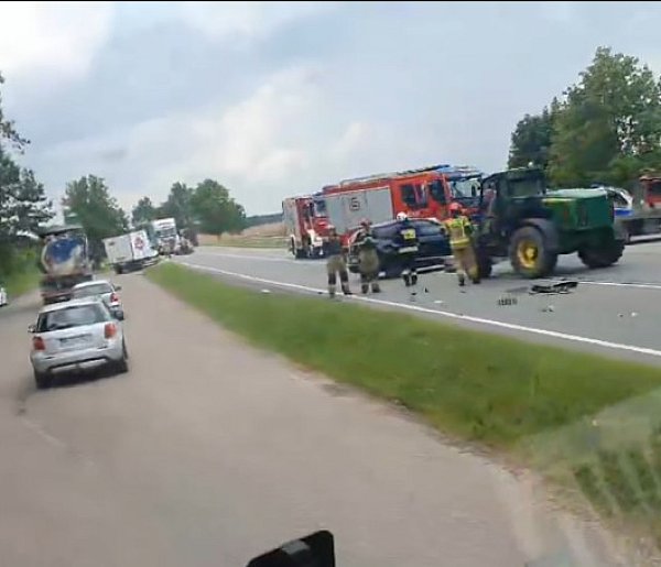 Dwa wypadki na DK16 między Ostródą a Iławą! Utrudnienia w ruchu